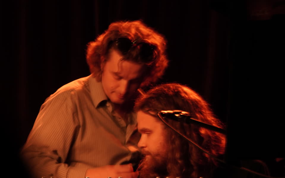 Spencer and Bennett performing together at Cameron House