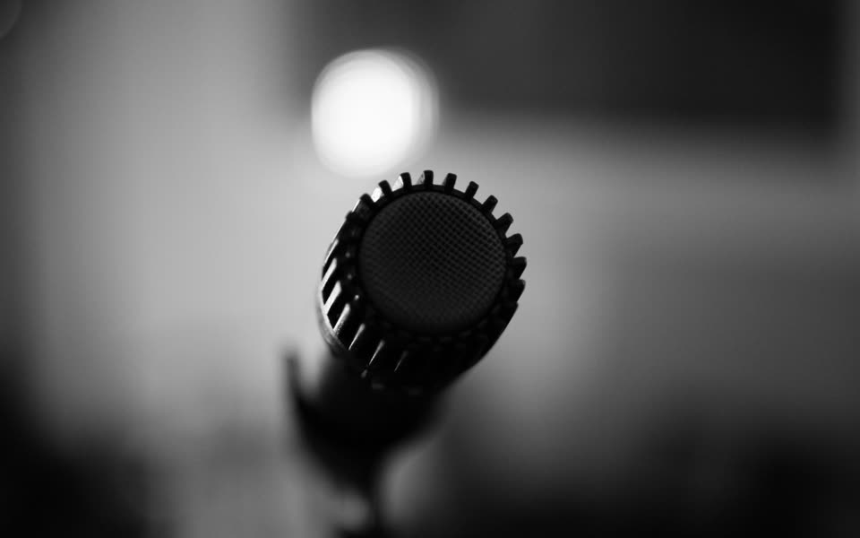 Microphone setup during the recording session